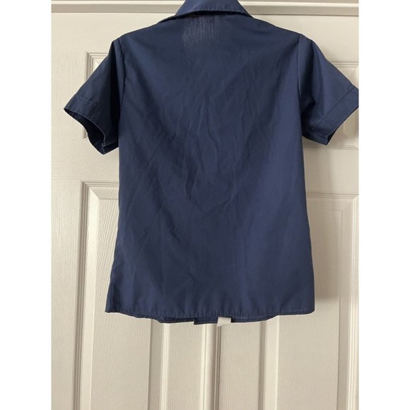 Boy Scouts America Vintage Official Youth Shirt Med Blue Short Sleeve Button Up - Picture 4 of 8